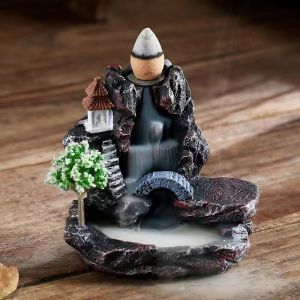 Lư Hương Trầm Hồi Lưu Resin Mountain Water Đốt Trầm Hương Gỗ Đàn Hương Gỗ Trầm Hương Trang Trí Nhà Cửa Hiện Đại Phong Cách Tối Giản.