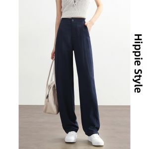 HIPPIE MISS | Thin Breathable Small Size Wide Leg Trousers