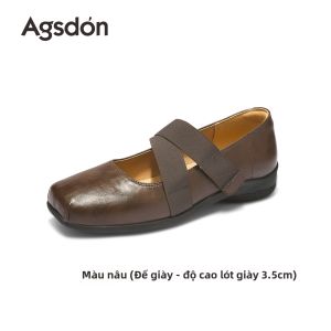 Agsdon | Giày Mary Jane Quai Ngang Mới Phong Cach Vintage cho Mùa Hè