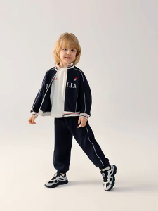FILA KIDS Boys Sports Little Kids 4-7 Years Knit Long‑sleeve Jacket Trendy Knit Casual Sports Simple Stylish K11B631502F