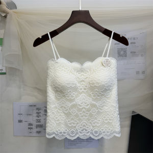 Comfortable Fashionable One-Piece Cup Backless Tank Top Womens Underwear Base Layer Vest Anti-Light Walking Tank Top