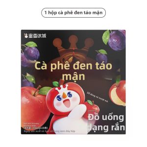 MIXUEBINGCHENG | Bột Cà Phê Tức Thời Apple Plum Black Dễ Mang Đi Phù Hợp Văn Phòng