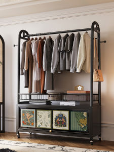 Meisda Home Vintage Bedroom Stand-In Wardrobe Integrated Clothes Hat Rack Bedside Table Storage Luxury Chest of Drawers