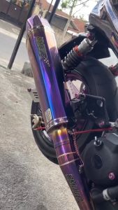 Knalpot Yamaha Xmax 250-Xmax 300 Old New Fullsistem Tipe St-1 V2 By Smoke Muffler