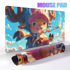 Potdemiel | Gaming Mouse Pads One Piece Tony Tony Chopper Pattern Gamer Home Computer HD Pads Large Keyboard Pad Anti-Slip Office Table Mats