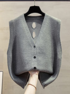 JIANDIYA | Ripped V-Neck New Loose Fitting Vest