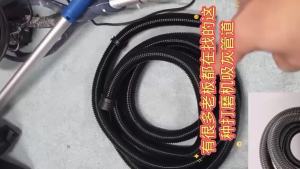 Vacuum Cleaner Thread Hose Inner 32mm/Outer 58mm Bellows Straws Durable Flexible Soft Pipe Replacement Vacuum Cleaner Tube Black