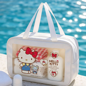 Sanrio | Sanrio Waterproof Storage Bag Travel Storage Large Capacity Visible Portable Skincare Makeup Washbag Makeup Bag