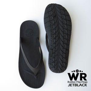 Sendal Jepit Pria Full Karet Distro Keren Bahan Tidak Licin Terbaru CAMOU WR FULL BLACK / HITAM