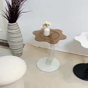 Cream Style Japandi Creative Cloud Side Table