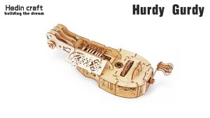 Đồ chơi lắp ghép gỗ 3D Mô hình Chuyển động Đàn Hurdy Gurdy