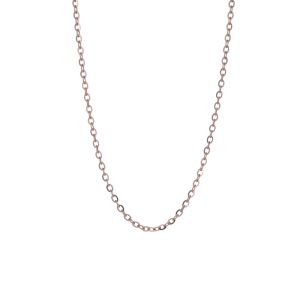 Chow Sang Sang 周生生 Machinery Chain 18K Rose Gold Diamond Cut Anchor Plain Chain Necklace 04800N