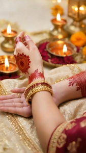 [SG] Deepavali Henna Tattoo Stickers | Temporary Mehndi Hand Tattoos | Black & Reddish Brown | Indian Festive Tattoos