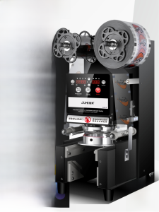 Orange Rice Automatic Capper Milky Tea Sealer Soybean Milk Beverage Cup Sealing Machine Paper Cup Plastic Cup Commercial Cup Sealing Machine