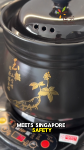 Sai Hing Traditional Chinese Casserole Ceramic Decoction 4.5L + 5L Pot with Automatic Cooker