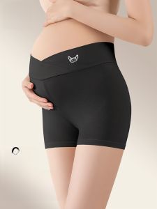 miiow | Maternity Safety Pants Underwear Cross Support High Elasticity Short Bottoms Prevent Exposure Pregnancy Special Briefs
