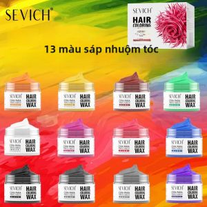 Sáp Nhuộm Tóc Tự Làm 13 Màu Dễ Gội Giữ Màu Lâu Màu Tóc Tạm Thời Dạng Kem Cho Lông Mày & Râu Làm Từ Sáp Ong