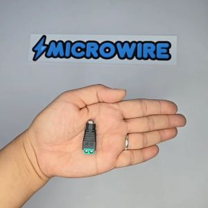 10 pcs 12V DC Female Power Balun Plug Connector for CCTV Camera Female DC Plug BNC Connector for CCTV Cameras - 2.1mm