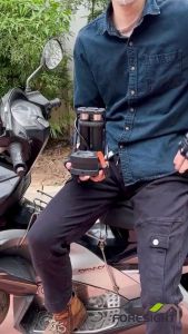 Bơm xe máy xe đạp nhỏ gọn đầu van đa năng Bơm Xe Đạp Áp Suất Cao