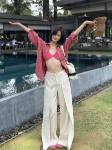 THROUS | Quần Tây Cao Waist Wide Leg Thiết Kế Tinh Tế