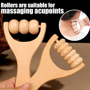 Wooden Roller Massager Neck Shoulder and Leg Universal Hand Massager Massage Tool Foot Massager