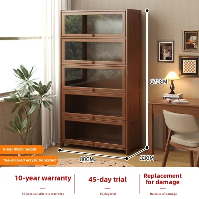 AYIJIE | Bamboo Bookshelf Organizer