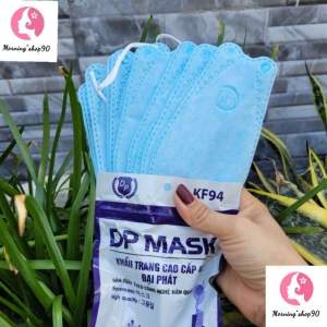 Combo 100 Cái Khẩu Trang Y Tế Bio Mask KF94 2 Màu Trắng Xanh Túi 10 Cái
