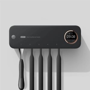 NEW UV Disinfect Toothbrush Holder Bathroom Accessories Shaver Rack Rechargeable with Display Screen Drying for Home Bathroom