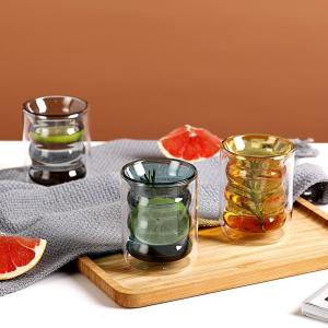 Double Wall Insulation High Borosilicate Glass Cup