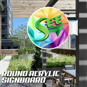 [Custom Made] PAPAN TANDA AKRILIK (BULAT) / Round Acrylic Signage suitable to put on Corridor Sign /Hanging Sign