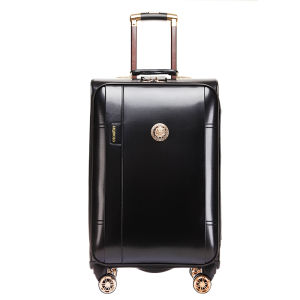 Paul Leather Suitcase Password Travel Luggage 24 Inches Universal Wheel Boarding Box Men Women Fashion Trend Pure Color