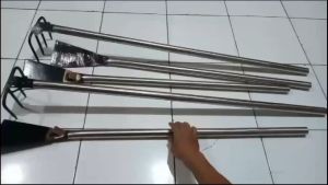 Garukan tanah rumput dan got panjang 1meter pipa stainless steel