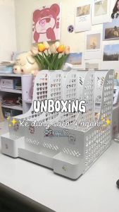 Giá Đựng Tài Liệu Deli 4 Ngăn Kệ Đựng Sách Vở Hồ Sơ Giấy Tờ Văn Phòng Màu Pastel Dễ Thương Nhỏ Gọn Tiện Lợi Văn Phòng --