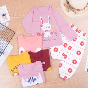 AYDA - Setelan Anak Pyama Lengan Panjang / Piyama Anak Bergambar / Piyama Panjang / Baju Tidur Anak Usia 0-3 thn