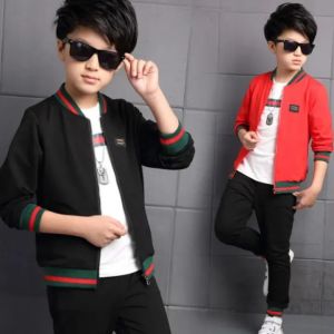 Setelan Fashion Anak Laki Baju Korea Sweater Lengan Panjang
