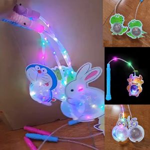 Đèn Trung Thu Hình Con Vật Đáng Yêu phát sáng Đèn lồng trung thu cầm tay trong suốt phát sáng nhấp nháy