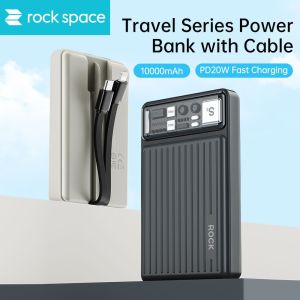 ROCK P92 PD 20W Fast Charge Power Bank With Cable (10000mAh) for iPhone/Samsung/Xiaomi/Oppo/Vivo