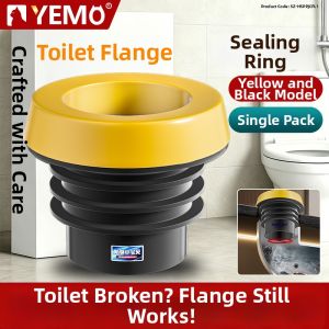 YEMO | Extended Flange Sealing Toilet Ring Odor Prevention Thickened Accessory