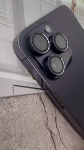 Camera Lens Protector For iPhone 14 Pro Max Plus Metal Ring + Tempered Glass Type