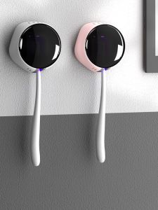 เครื่องฆ่าเชื้อแบคทีเรียแปรงฟันไฟฟ้า MUJE แบบติดผนัง ฆ่าเชื้อแบคทีเรียด้วยรังสี UV แห้ง ใช้งานได้สำหรับผู้ใช้เดี่ยวและคู่