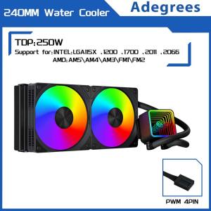 120MM/240MM Liquid Heatsink Integrated Cooler PC Water Radiator for Intel LGA 2011 1700 1200 1155 2066 AMD AM4 AM5 AM3 FM2