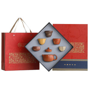 JIXIANSHENG | Cultural Heritage Jucailing Purple Clay Good Fortune Tea Set