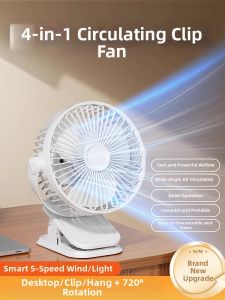 GUOQI | Quiet Desk Mount Fan Small