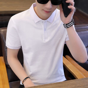 Summer New Mens Short Sleeve Polo Shirt Ice Silk V-Neck Half Sleeve Floral Print Casual Loose Fit Youth Trend Polyester Fiber