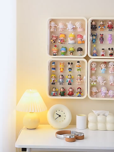 Shiok Living 🚀 Doll Toy Display Storage Case Wall Mounted Figure Mystery Box Showcase