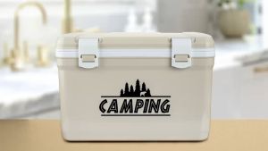 Camping Cooler - กระติก 15 ลิตร SN DRAGON WARE รุ่น Camping Cooler สีเขียว สีเบจ ขนาดพกพา แคมป์ปิ้ง FUJI COOLER ปิคนิค OUTDOOR ความเย็น ความจุ