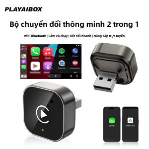 Bộ Chuyển Đổi CarPlay Không Dây 2 Trong 1 Thông Minh Năm 2025 Hỗ Trợ WIFI Dành Cho Điện Thoại iPhone Và Android Tương Thích Với Volvo Benz MG Kia Chery VW