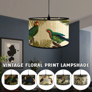 30 ซม. ฝาครอบโป๊ะไม้ไผ่นกย้อนยุค ฝาครอบโป๊ะไม้ ระยะสี สำหรับการเปลี่ยนแปลงโคมไฟ ระยะสี ตกแต่งโฮมสเตย์