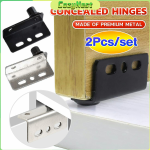 C.N. 【Ready in Stock】 Adjustable Invisible Cabinet Hinge Stainless Steel Up/Down Door Pivot for Kitchen Cabinets Free Shipping