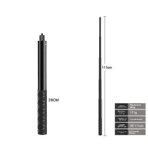 Invisible Bullet Time Selfie Stick Aluminum Alloy Rotating Handle Tripod Compatible with Insta360 X3 X4 Shadow Stone GOPRO